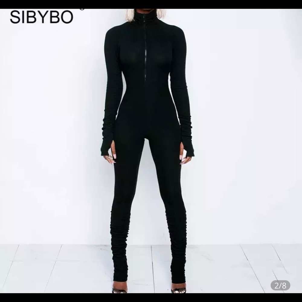 One piece Jumpsuit *stretchy* All Black